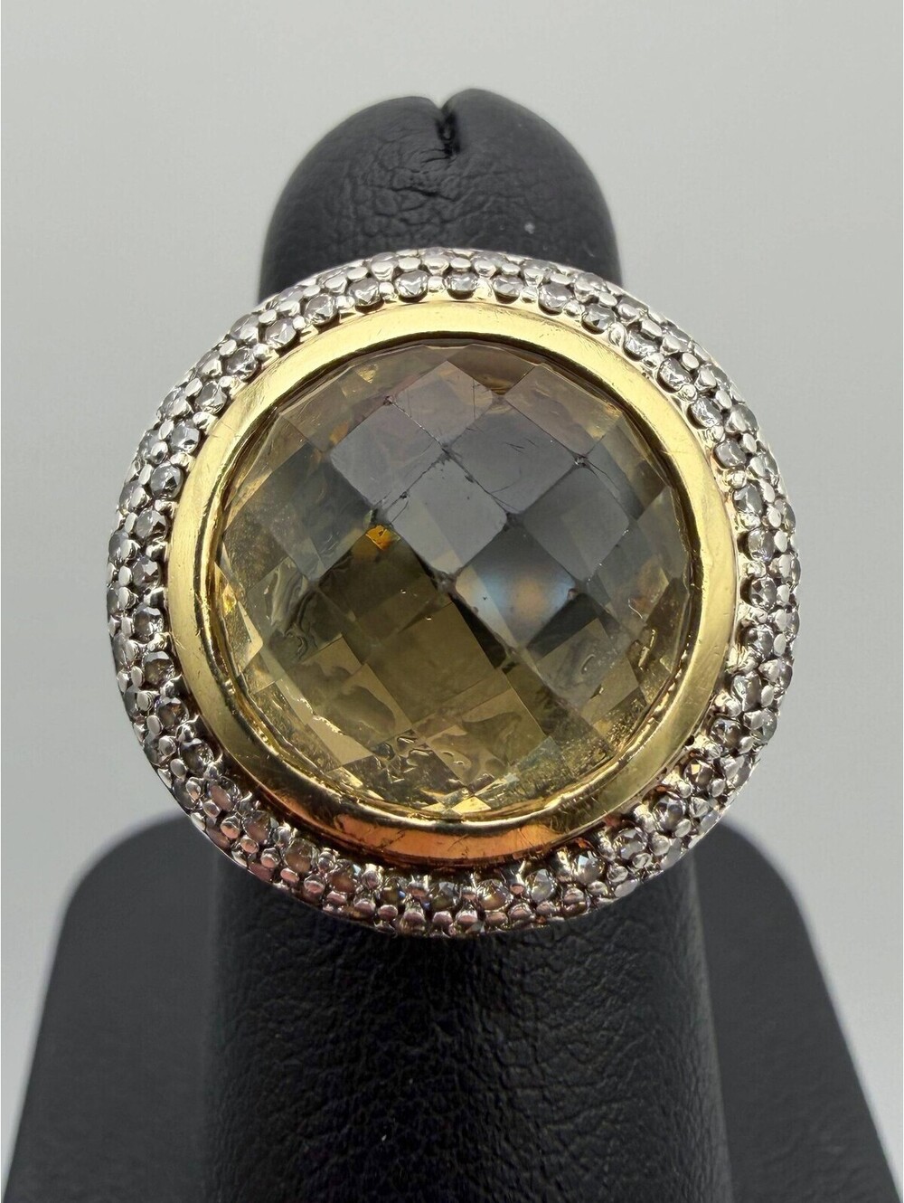 David Yurman 925 Silver & 18k yellow gold Lemon Quartz